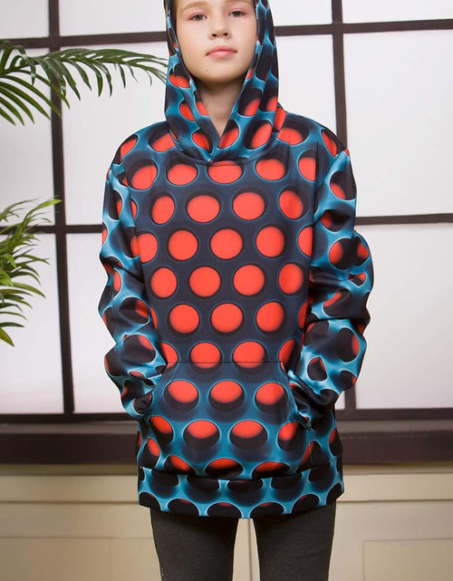 Load image into Gallery viewer, Girls Boys Pullover Hoodies Casual 3D Graphic Hooded Sweatshirt Tops with Pockets for Kids 6-16 Years
