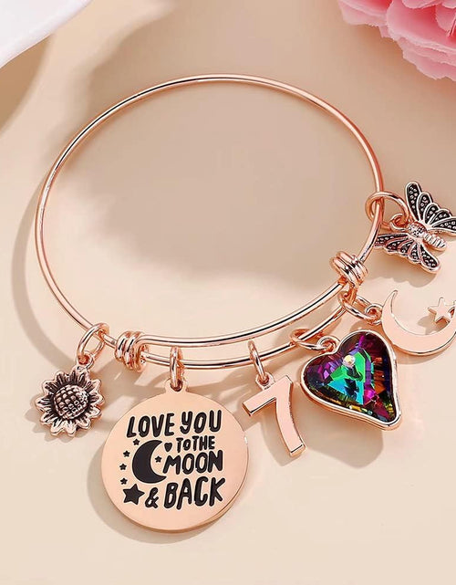 Load image into Gallery viewer, Birthday Gifts for Women Girls Bracelet, Birthday Charm Bracelets 10Th 20Th 30Th 40Th 50Th 60Th 70Th 80Th 90Th Birthday Gift for Daughter, Sister, Friend, Teen Girls, Mom, Grandma

