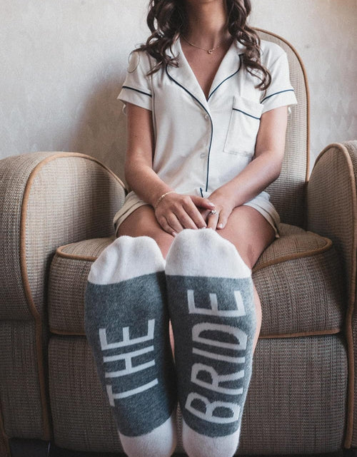 Load image into Gallery viewer, Wedding Party Socks/Bride Socks, Bridesmaid Socks, Groom Socks, Groomsman Socks, Flower Girl Socks
