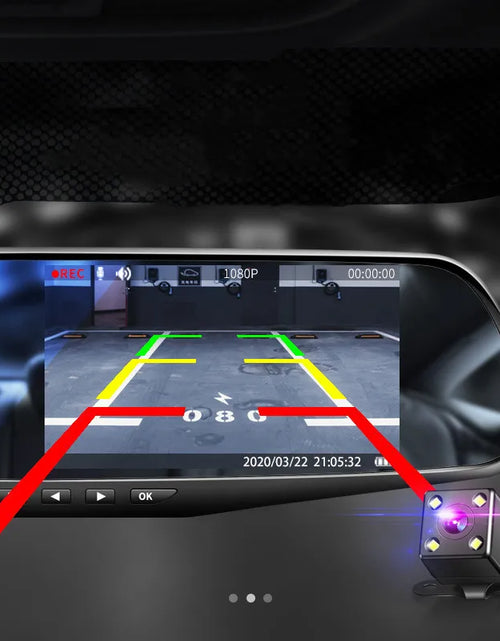 Load image into Gallery viewer, 4.3 Inch Driving Recorder Car DVR Rearview Mirror Dual Lens Car Recorder 1080P IPS Front and Rear Camera Registrar Black Box New
