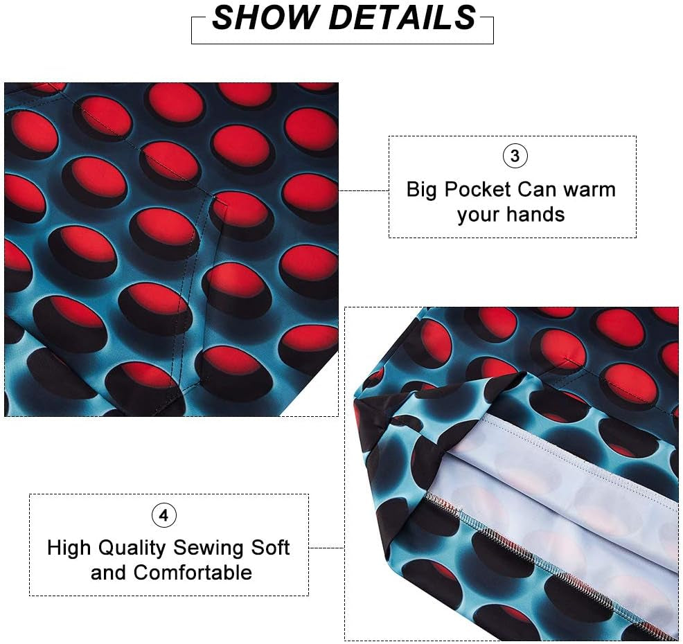 Girls Boys Pullover Hoodies Casual 3D Graphic Hooded Sweatshirt Tops with Pockets for Kids 6-16 Years